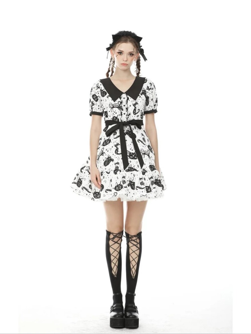Dark In Love Cat Dress Size Small